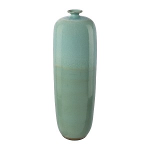 Vaza decorativa din ceramica, Alenia Teal, Ø18xH60 cm