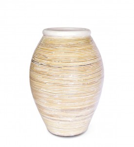 Vaza decorativa din ceramica Baio Crem, Ø30xH40cm