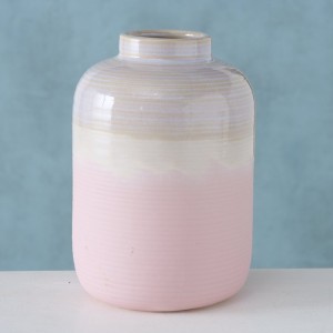 Vaza decorativa din ceramica, Elodie Multicolor Lucios, Ø12xH18 cm