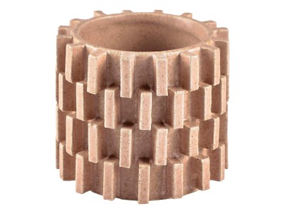 Vaza decorativa din ceramica Stone Small 12223 Natural, Ø12,5xH10,8 cm, Villa Collection