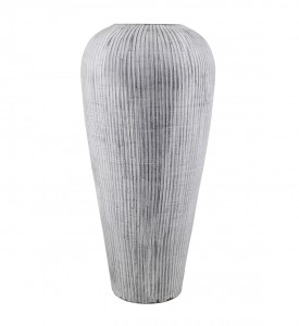Vaza decorativa din ceramica, Vertical High Gri, Ø40xH80 cm