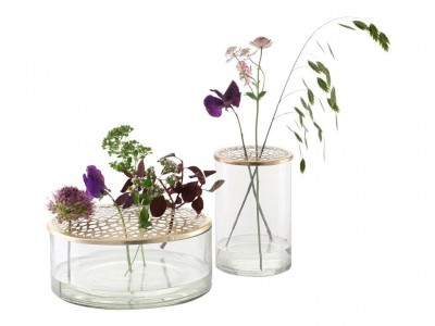 Set 2 vaze decorative din sticla Brassy 963521 Alama, Ø8xH6,5 cm / Ø6xH8 cm, Villa Collection