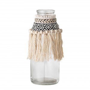 Vaza decorativa din sticla Hildeborg Multicolor, Ø9xH21 cm