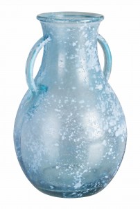 Vaza decorativa din sticla reciclata, Arleen L, Ø20xH32 cm