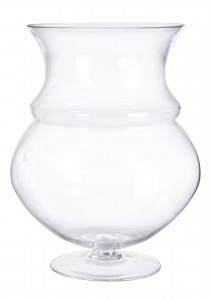 Vaza decorativa din sticla, Venice Cup Transparent, Ø24,5xH32 cm