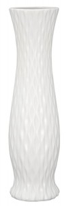Vaza ceramica Twity Alb, Ø16,5xH59,5 cm
