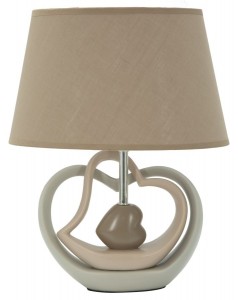 Veioza Heart Small Bej / Gri