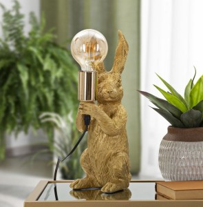 Veioza Rabbit Glam Auriu