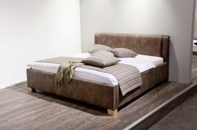 Pat tapitat cu stofa Venedig Maro 