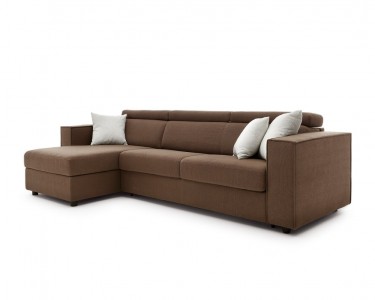 Coltar extensibil tapitat, cu sezlong pe stanga Venus l309xA150xH81 cm