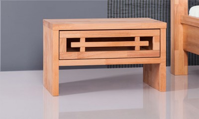 Noptiera din lemn masiv de fag Tokio natural, l50xA30xH30 cm