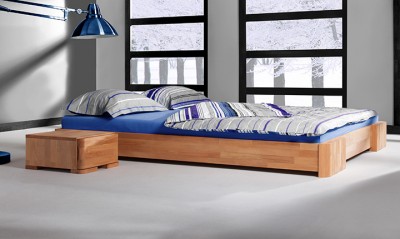 Pat din lemn masiv de fag Bit Frame natural