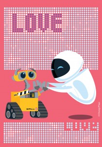 Covor Disney Kids Wall-E Love 502, Imprimat Digital