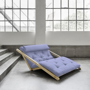 Canapea extensibila Figo Unfinished Pastel Blue Breeze