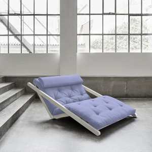 Canapea extensibila Figo White Pastel Blue Breeze