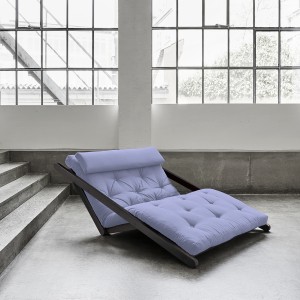 Canapea extensibila Figo Wenge Pastel Blue Breeze