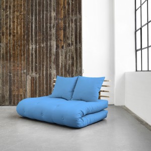 Canapea extensibila Shin Sano Natural-Turcoaz