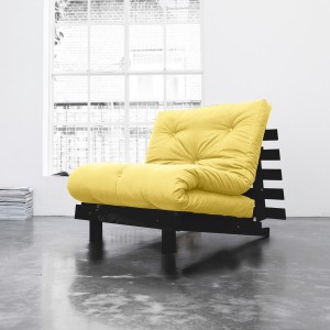 Fotoliu extensibil Roots Wenge-Galben