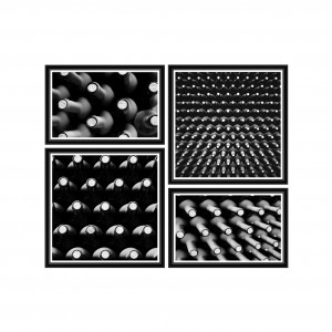 Tablou 4 piese Framed Art Wine Bottles