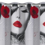 Perdea Kiss 140X250 Gri Închis/Rosu 1 buc 2